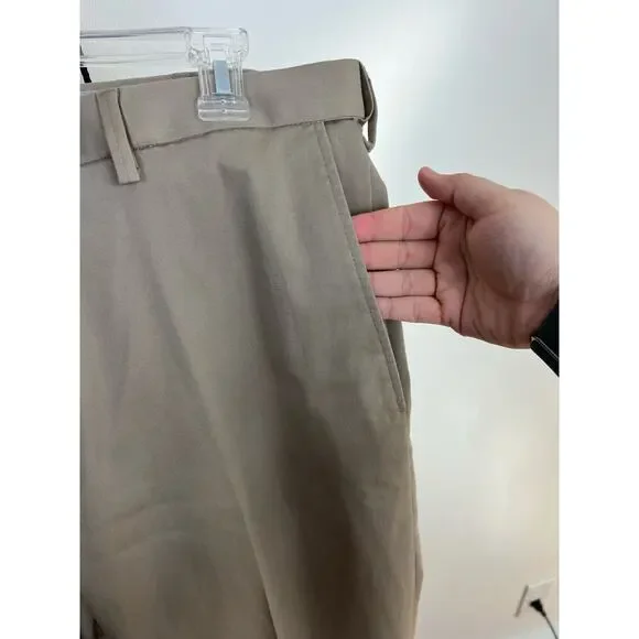 Hagger Classic Fit Tan Khaki Dress pants with pockets - Picture 4 of 9